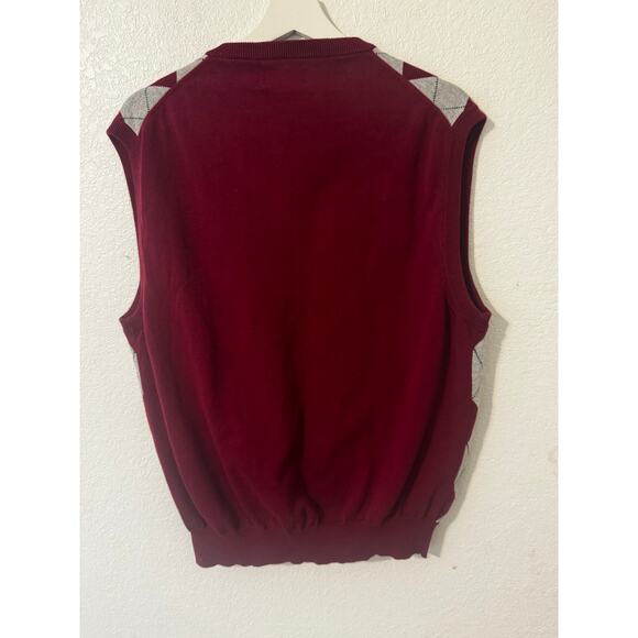 Vesi Sportswear Men's Arkansas Razorback Argyle Sweater Vest Size Medium - Picture 2 of 7